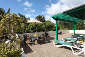 Sonnenterrasse im Ferienhaus auf Lanzarote
