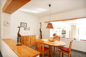 Esszimmer im 120qm großen Ferienhaus