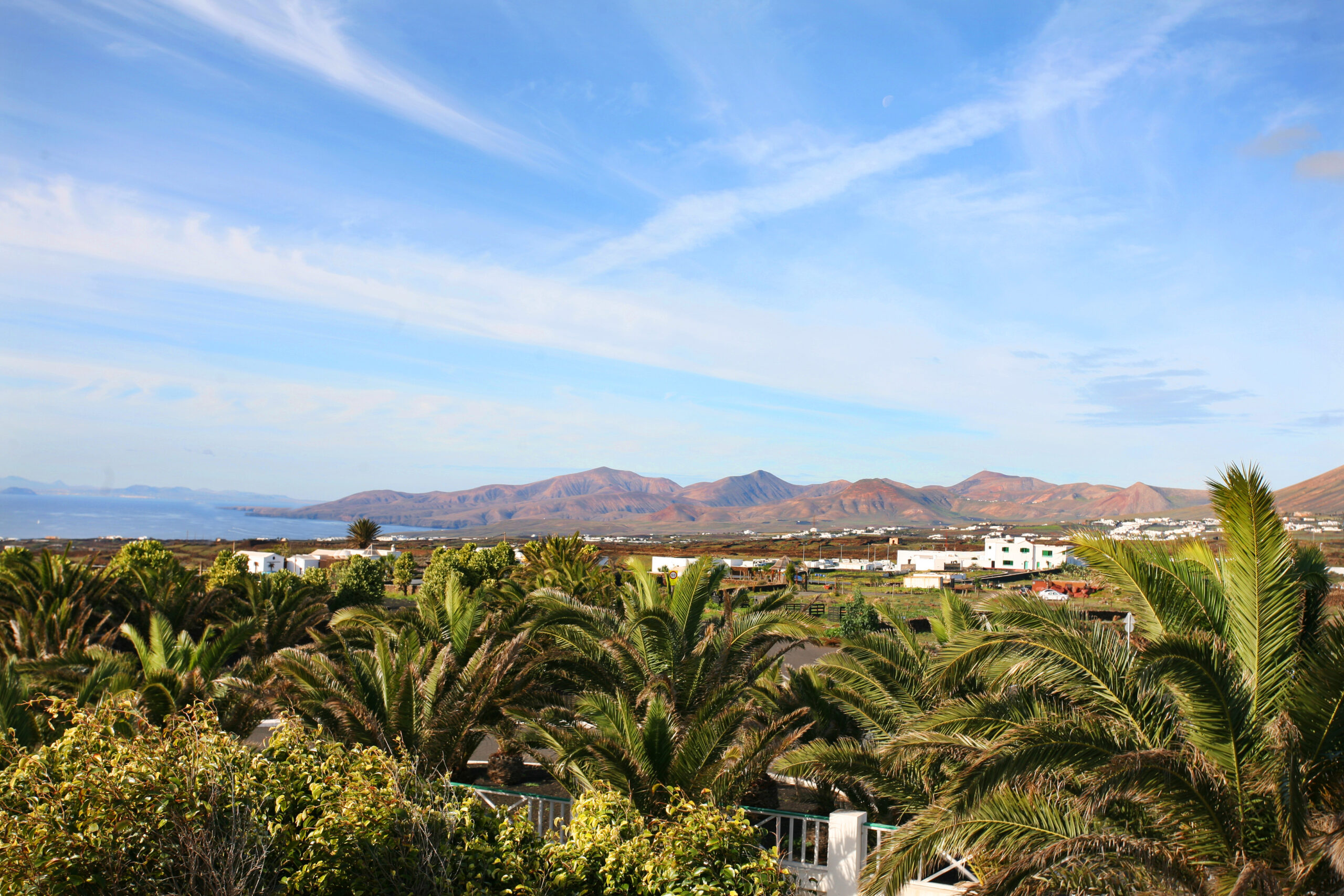 Ausbick auf die Vulkane von Lanazrote